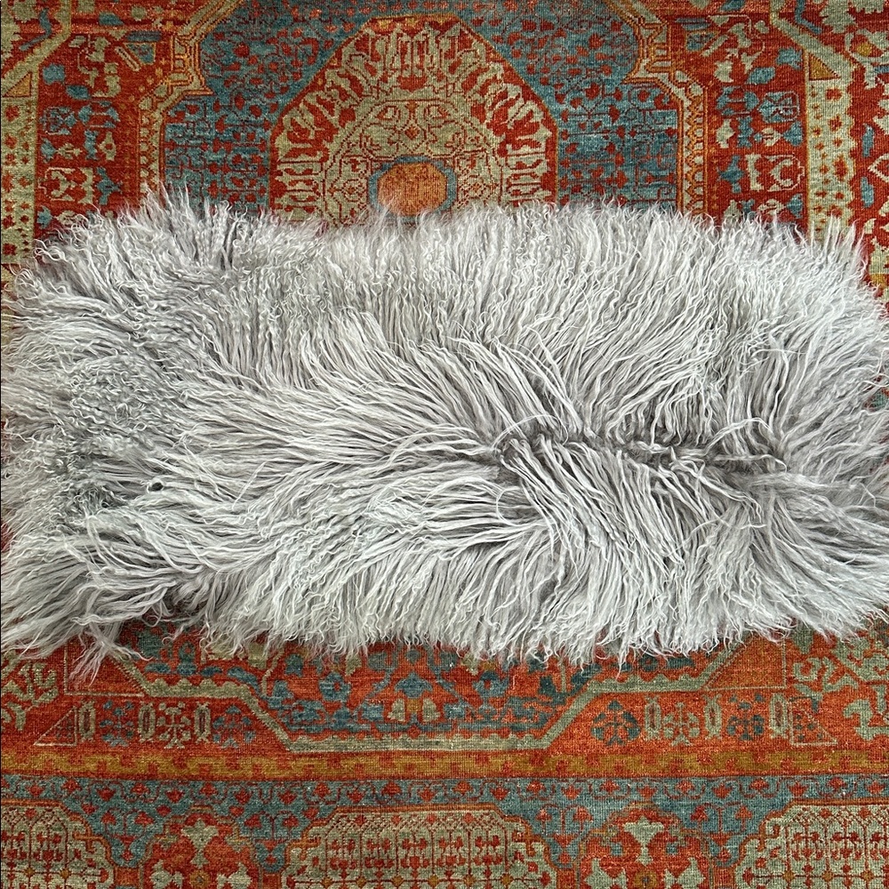 West Elm Mongolian Lamb Pillow Covers 14” x 36” (Set of 2)